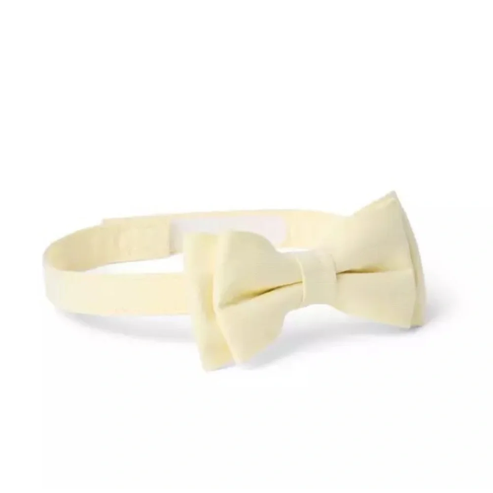 Janie and Jack Oxford Bowtie in Buttermilk